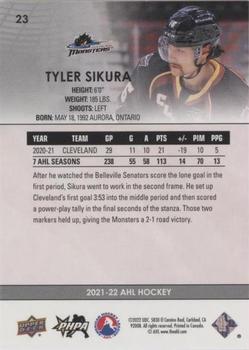 2021-22 Upper Deck AHL - Blue #23 Tyler Sikura Back