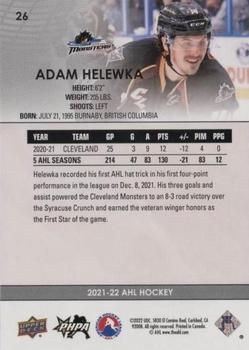 2021-22 Upper Deck AHL - Blue #26 Adam Helewka Back