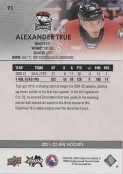 2021-22 Upper Deck AHL - Blue #91 Alexander True Back