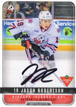 2018-19 Extreme Niagara IceDogs (OHL) Autographs #11 Jason Robertson Front