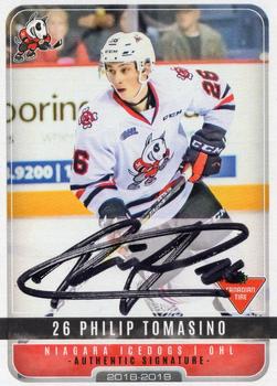 2018-19 Extreme Niagara IceDogs (OHL) Autographs #14 Philip Tomasino Front
