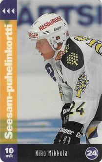 1994 Seesam Turun Palloseura Phonecards #D116 Niko Mikkola Front