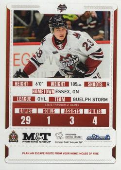 2021-22 Guelph Storm (OHL) #NNO Charlie Paquette Back