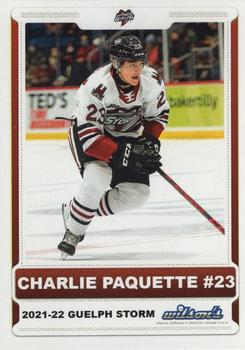 2021-22 Guelph Storm (OHL) #NNO Charlie Paquette Front