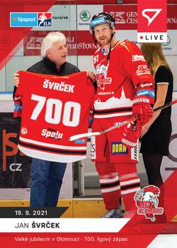 2021-22 SportZoo Live Tipsport ELH #L-011 Jan Svrcek Front