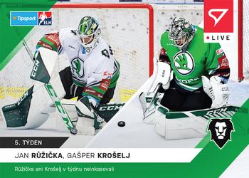 2021-22 SportZoo Live Tipsport ELH #L-023 Jan Ruzicka / Gasper Kroselj Front