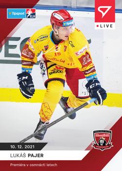 2021-22 SportZoo Live Tipsport ELH #L-060 Lukas Pajer Front