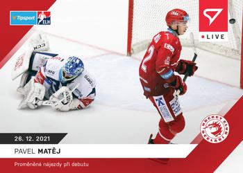 2021-22 SportZoo Live Tipsport ELH #L-069 Pavel Matej Front