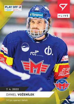 2021-22 SportZoo Live Tipsport ELH #L-129 Daniel Vozenilek Front