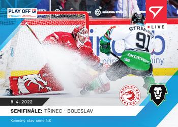 2021-22 SportZoo Live Tipsport ELH #L-130 Semifinale: HC Ocelari Trinec - BK Mlada Boleslav Front