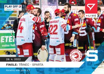 2021-22 SportZoo Live Tipsport ELH #L-136 Finale: HC Ocelari Trinec - HC Sparta Praha Front
