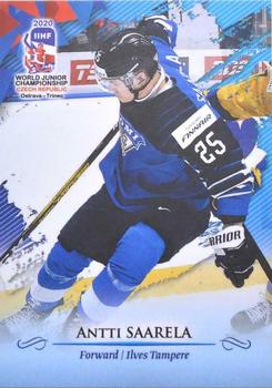 2020 BY Cards IIHF U20 World Championship (Unlicensed) #FIN/U20/2020-20 Antti Saarela Front
