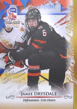 2020 BY Cards IIHF U20 World Championship (Unlicensed) #CAN/U20/2020-08 Jamie Drysdale Front