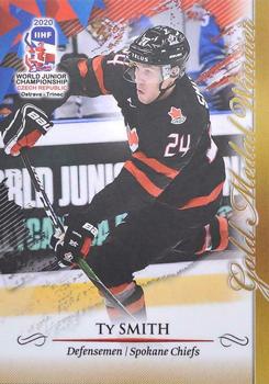 2020 BY Cards IIHF U20 World Championship (Unlicensed) #CAN/U20/2020-10 Ty Smith Front