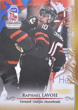 2020 BY Cards IIHF U20 World Championship (Unlicensed) #CAN/U20/2020-13 Raphael Lavoie Front