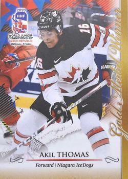 2020 BY Cards IIHF U20 World Championship (Unlicensed) #CAN/U20/2020-15 Akil Thomas Front