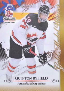 2020 BY Cards IIHF U20 World Championship (Unlicensed) #CAN/U20/2020-18 Quinton Byfield Front