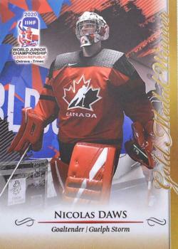 2020 BY Cards IIHF U20 World Championship (Unlicensed) #CAN/U20/2020-25 Nicolas Daws Front