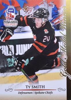 2020 BY Cards IIHF U20 World Championship (Unlicensed) #CAN/U20/2020-37 Ty Smith Front