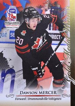 2020 BY Cards IIHF U20 World Championship (Unlicensed) #CAN/U20/2020-46 Dawson Mercer Front