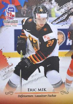 2020 BY Cards IIHF U20 World Championship (Unlicensed) #GER/U20/2020-10 Eric Mik Front