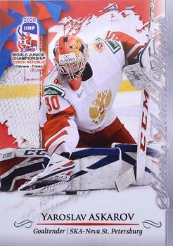 2020 BY Cards IIHF U20 World Championship (Unlicensed) #RUS/U20/2020-03 Yaroslav Askarov Front