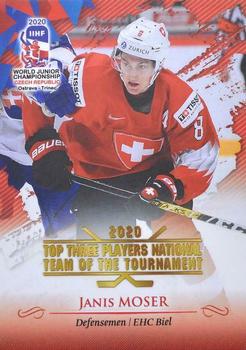 2020 BY Cards IIHF U20 World Championship (Unlicensed) #SUI/U20/2020-25 Janis Moser Front