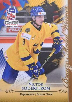 2020 BY Cards IIHF U20 World Championship (Unlicensed) #SWE/U20/2020-09 Victor Soderstrom Front