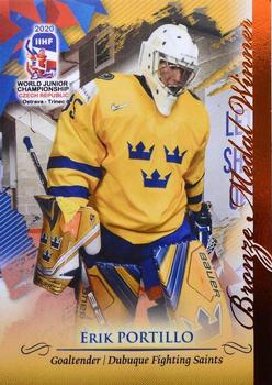 2020 BY Cards IIHF U20 World Championship (Unlicensed) #SWE/U20/2020-30 Erik Portillo Front