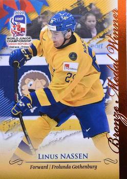 2020 BY Cards IIHF U20 World Championship (Unlicensed) #SWE/U20/2020-50 Linus Nassen Front