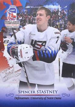 2020 BY Cards IIHF U20 World Championship (Unlicensed) #USA/U20/2020-07 Spencer Stastney Front