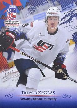 2020 BY Cards IIHF U20 World Championship (Unlicensed) #USA/U20/2020-11 Trevor Zegras Front
