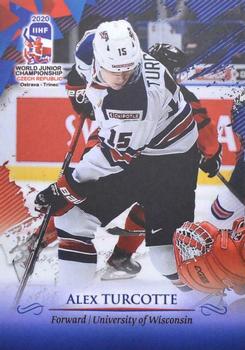 2020 BY Cards IIHF U20 World Championship (Unlicensed) #USA/U20/2020-15 Alex Turcotte Front