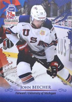 2020 BY Cards IIHF U20 World Championship (Unlicensed) #USA/U20/2020-17 John Beecher Front