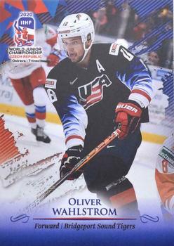 2020 BY Cards IIHF U20 World Championship (Unlicensed) #USA/U20/2020-18 Oliver Wahlstrom Front