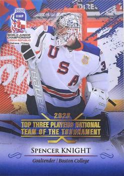 2020 BY Cards IIHF U20 World Championship (Unlicensed) #USA/U20/2020-25 Spencer Knight Front