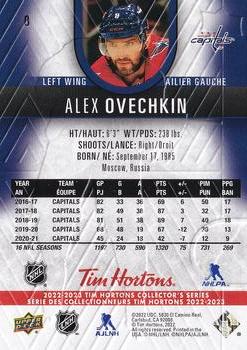2022-23 Upper Deck Tim Hortons #8 Alex Ovechkin Back