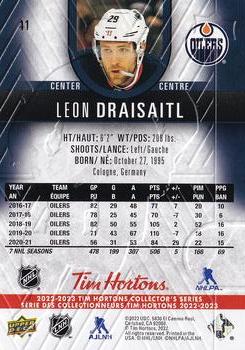2022-23 Upper Deck Tim Hortons #41 Leon Draisaitl Back