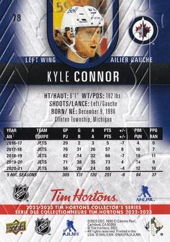 2022-23 Upper Deck Tim Hortons #78 Kyle Connor Back