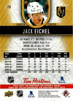 2022-23 Upper Deck Tim Hortons #79 Jack Eichel Back
