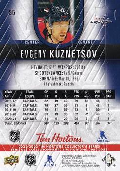 2022-23 Upper Deck Tim Hortons #85 Evgeny Kuznetsov Back