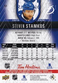 2022-23 Upper Deck Tim Hortons #91 Steven Stamkos Back