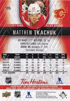 2022-23 Upper Deck Tim Hortons #105 Matthew Tkachuk Back