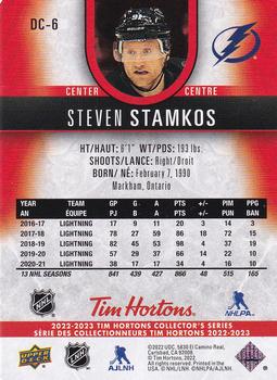 2022-23 Upper Deck Tim Hortons - Red Die Cuts #DC-6 Steven Stamkos Back