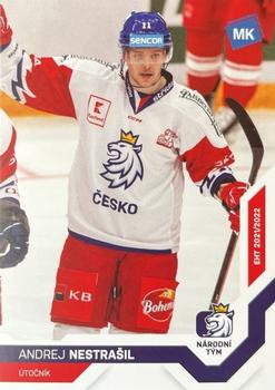 2021-22 Moje karticky Czech Ice Hockey Team #10 Andrej Nestrasil Front