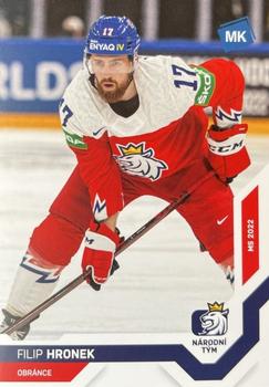 2021-22 Moje karticky Czech Ice Hockey Team #40 Filip Hronek Front