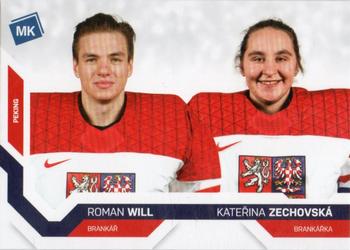 2021-22 Moje karticky Czech Ice Hockey Team #78 Roman Will / Katerina Zechovska Front