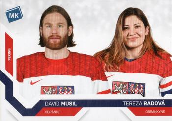 2021-22 Moje karticky Czech Ice Hockey Team #84 David Musil / Tereza Radova Front