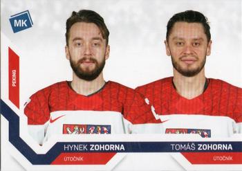 2021-22 Moje karticky Czech Ice Hockey Team #99 Hynek Zohorna / Tomas Zohorna Front