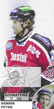2007-08 Finnish Porin Assat - Autographs #NNO Henrik Petre Front